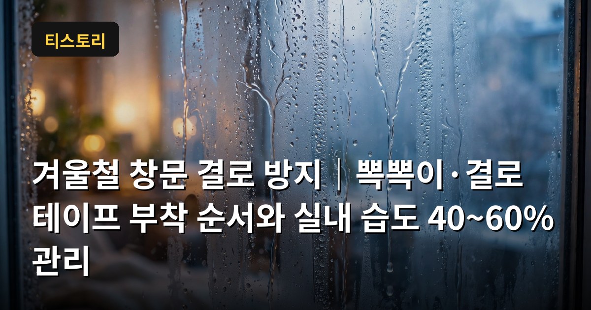 겨울철창문결로방지