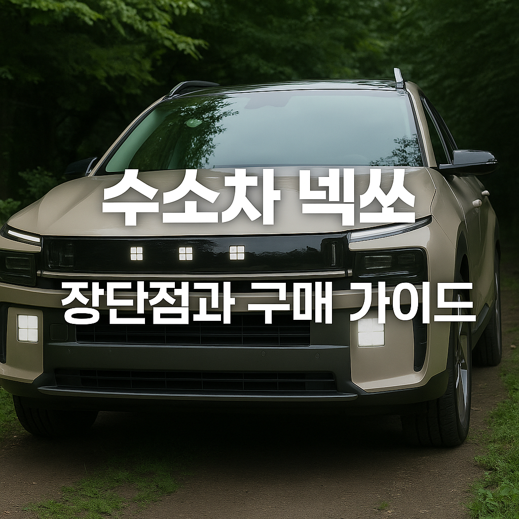 수소차 넥쏘 장단점과 구매 가이드