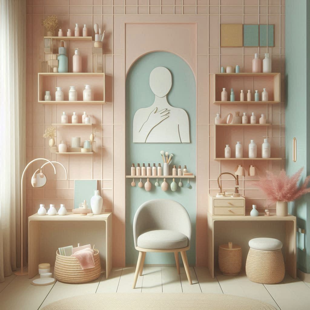 피부,체형관리 샵 배경