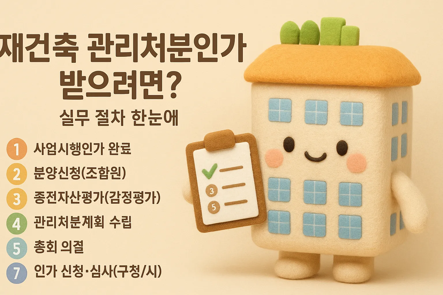 재건축 관리처분인가 받으려면? 2025년 실무절차 완벽정리