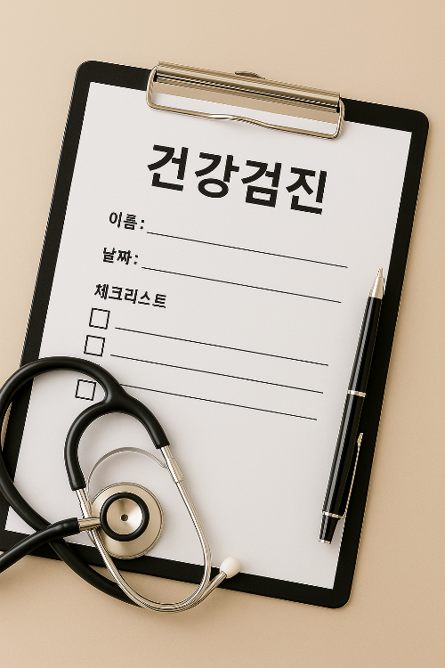 건강검진 체크리스트 이미지