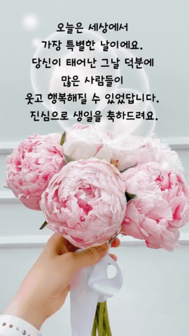 움직이는 생일 축하 메세지 문구 이미지 모음