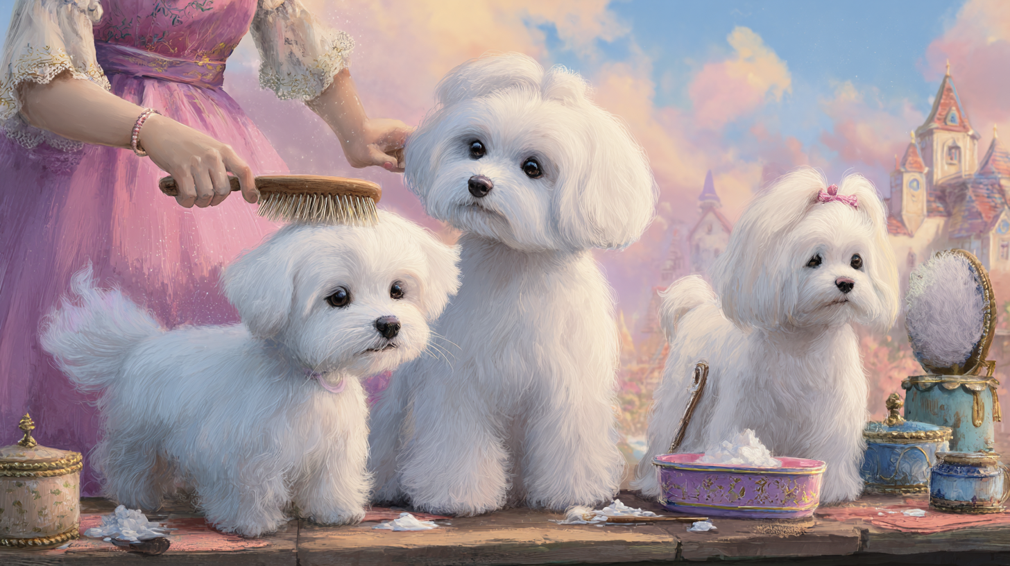 말티즈, 비숑 프리제, 꼬똥 드 툴레아 차이