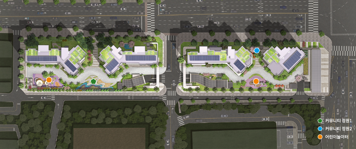 래미안 레벤투스 배치조감도