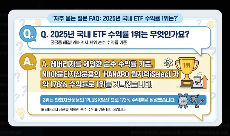 국내 주식 ETF 순위 [2025-2026 최신] 수익률 TOP 10 및 유망 섹터 추천 가이드