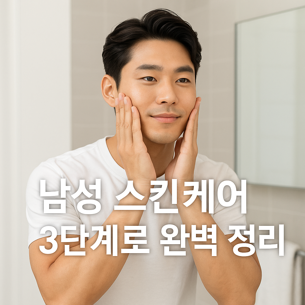 남성 스킨케어 3단계로 완벽 정리