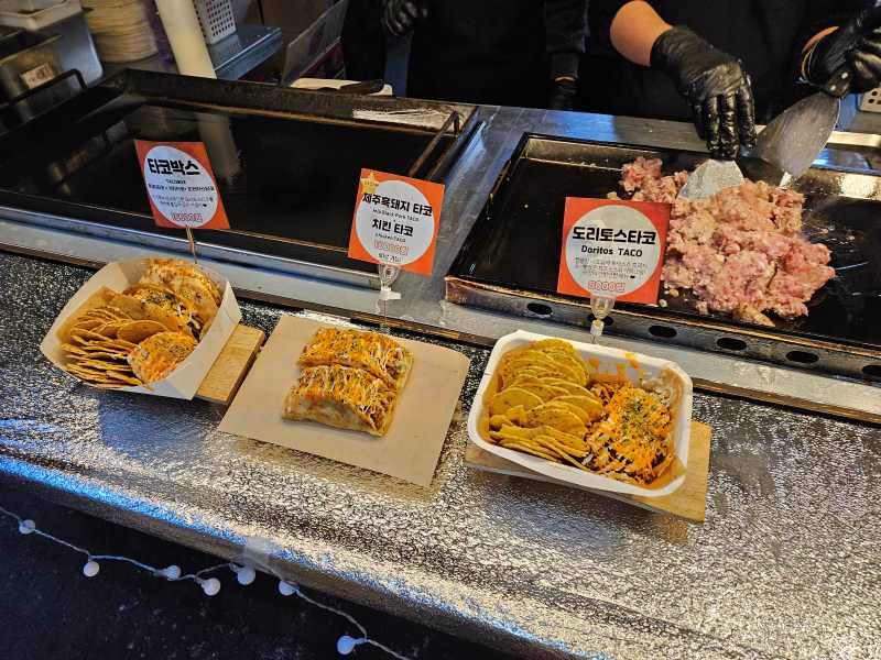 서귀포-올레시장-타코버거-종류