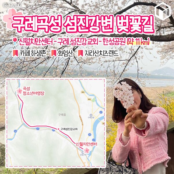 벚꽂 보러 갈래? 드라이브 코스 9(Do you want to go see cherry blossoms? South Korea's Beautiful Drive Course 9)