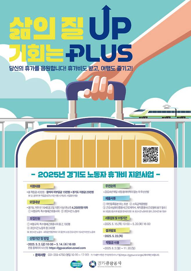 경기도 휴가비 지원 시작!