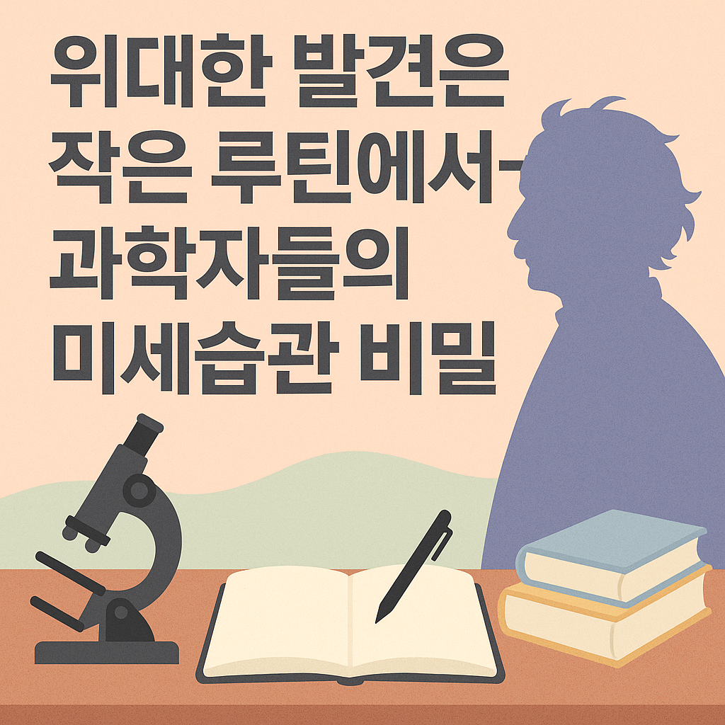 과학자들의 미세습관