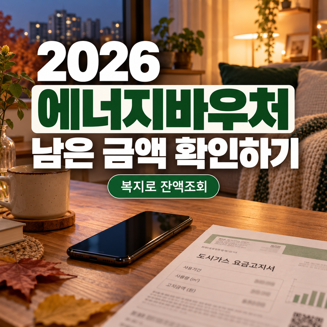 2026 에너지바우처 잔액조회｜복지로 확인 방법과 동절기 사용기한