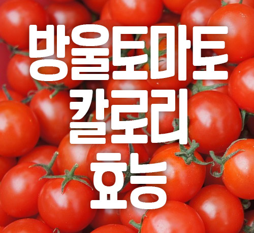 방울토마토 칼로리 효능
