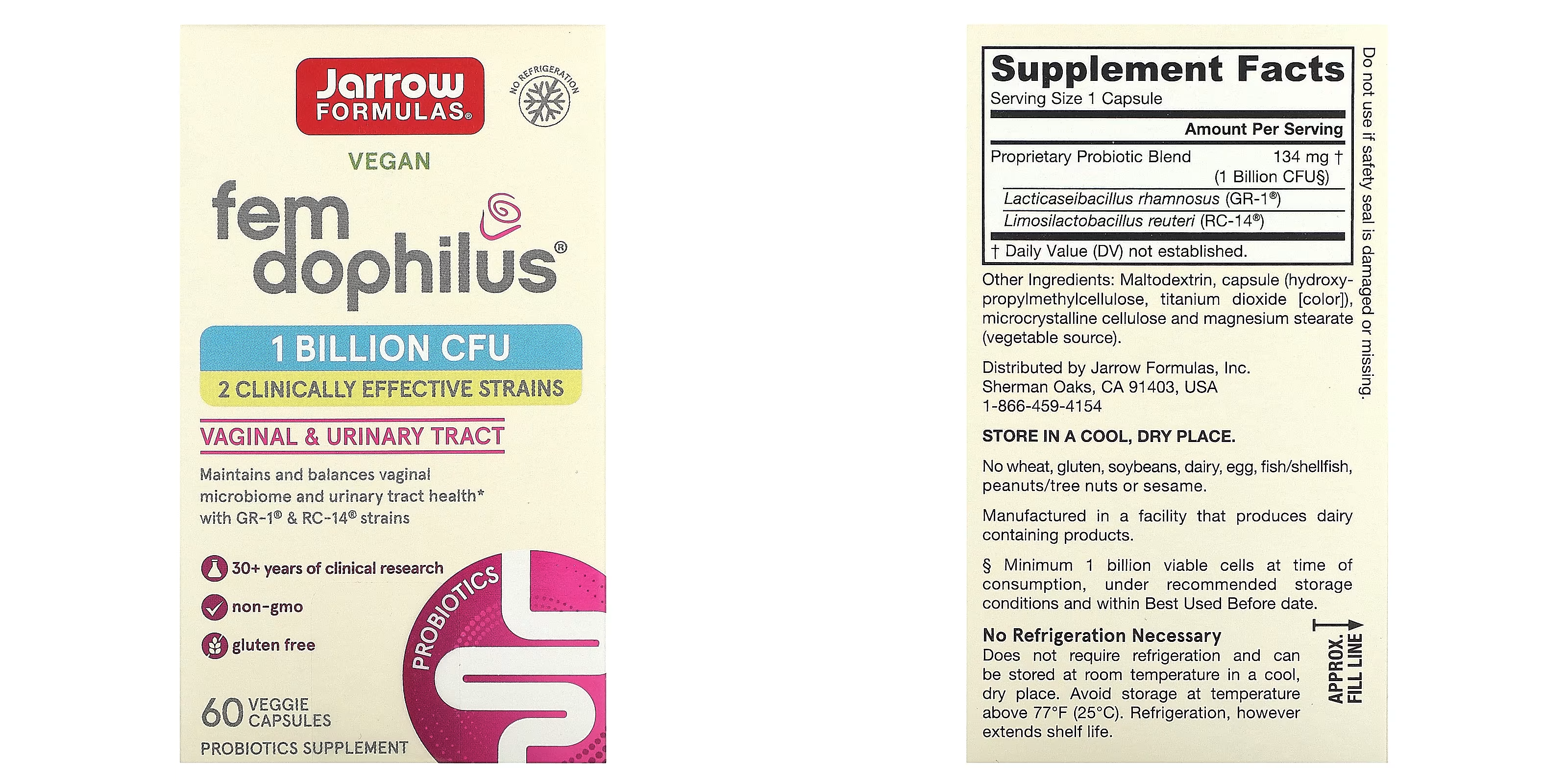 jarrow formulas vegan fem dophilus