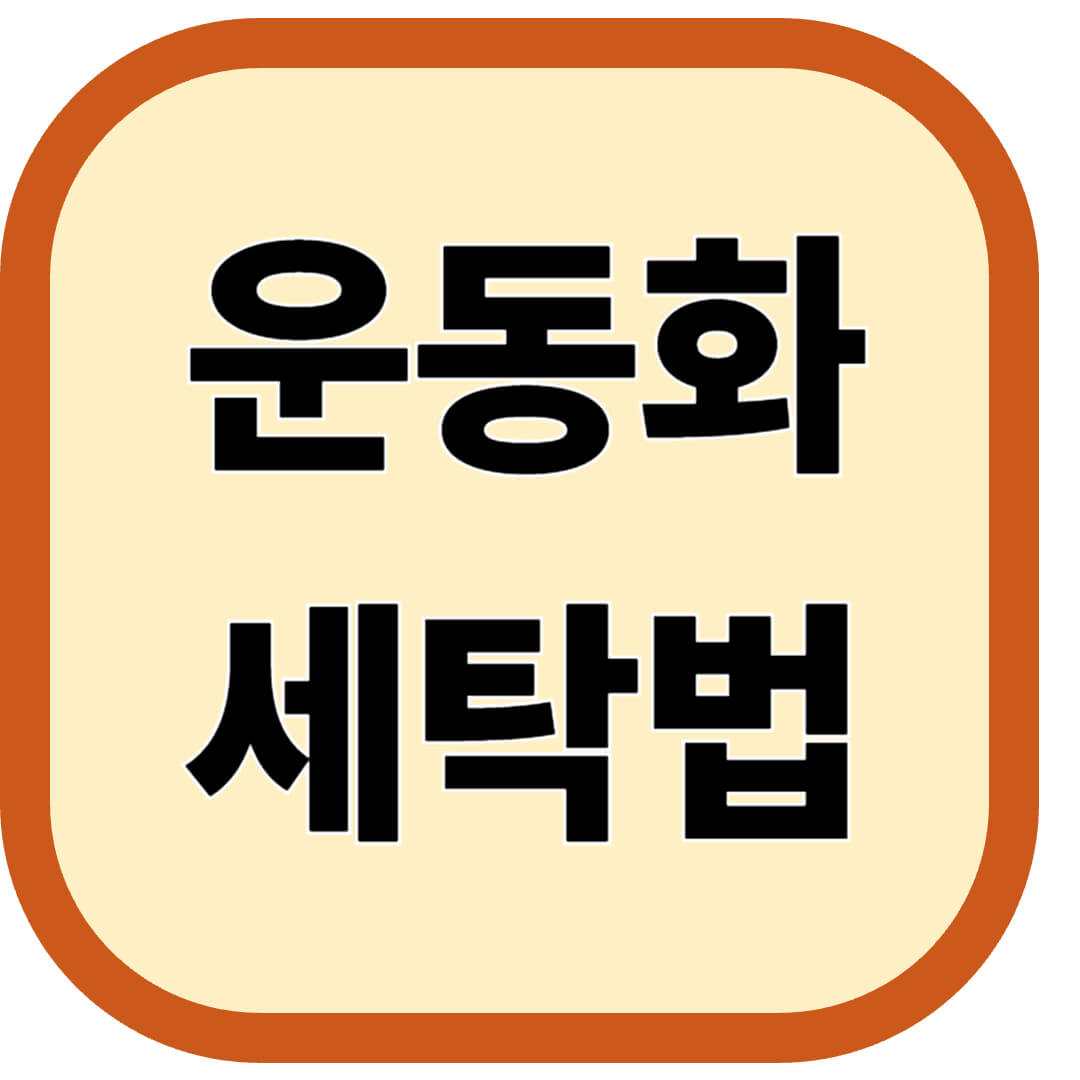 운동화 세탁법