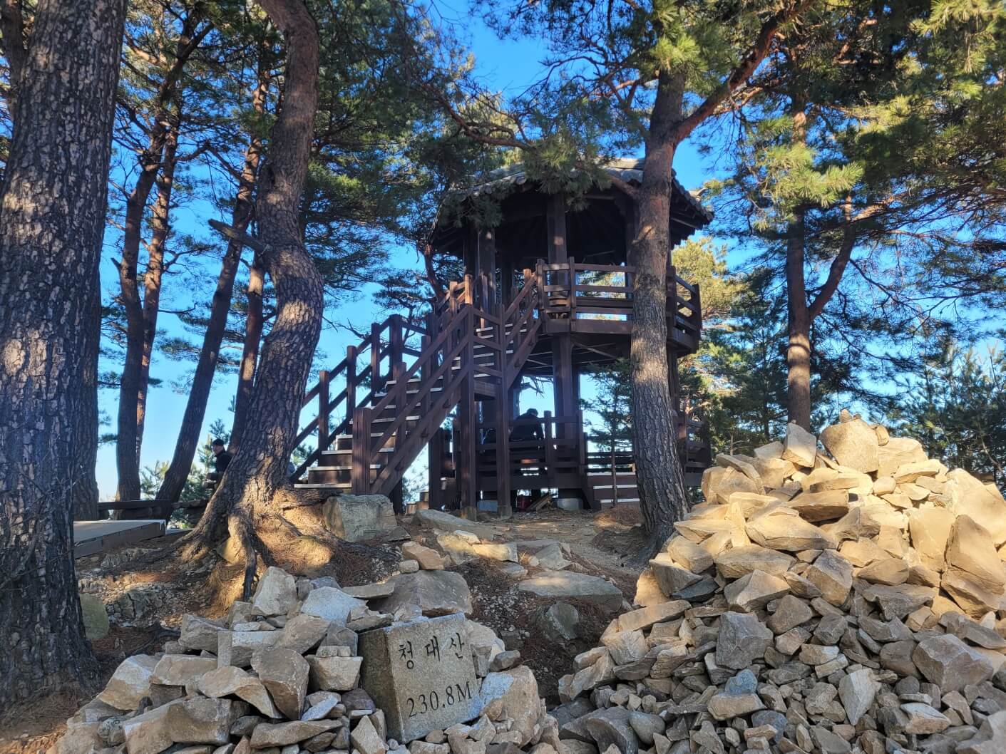 청대산 정상