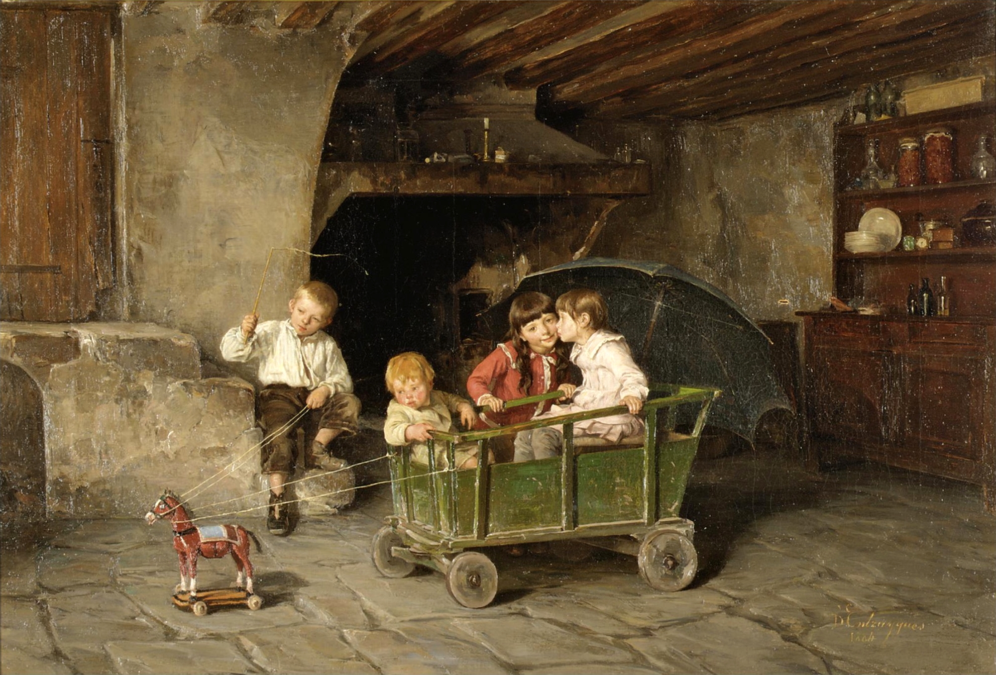 샤를 베르트랑 당트레그(Charles Bertrand d'Entraygues), 프랑스, 화가, 1850-1929