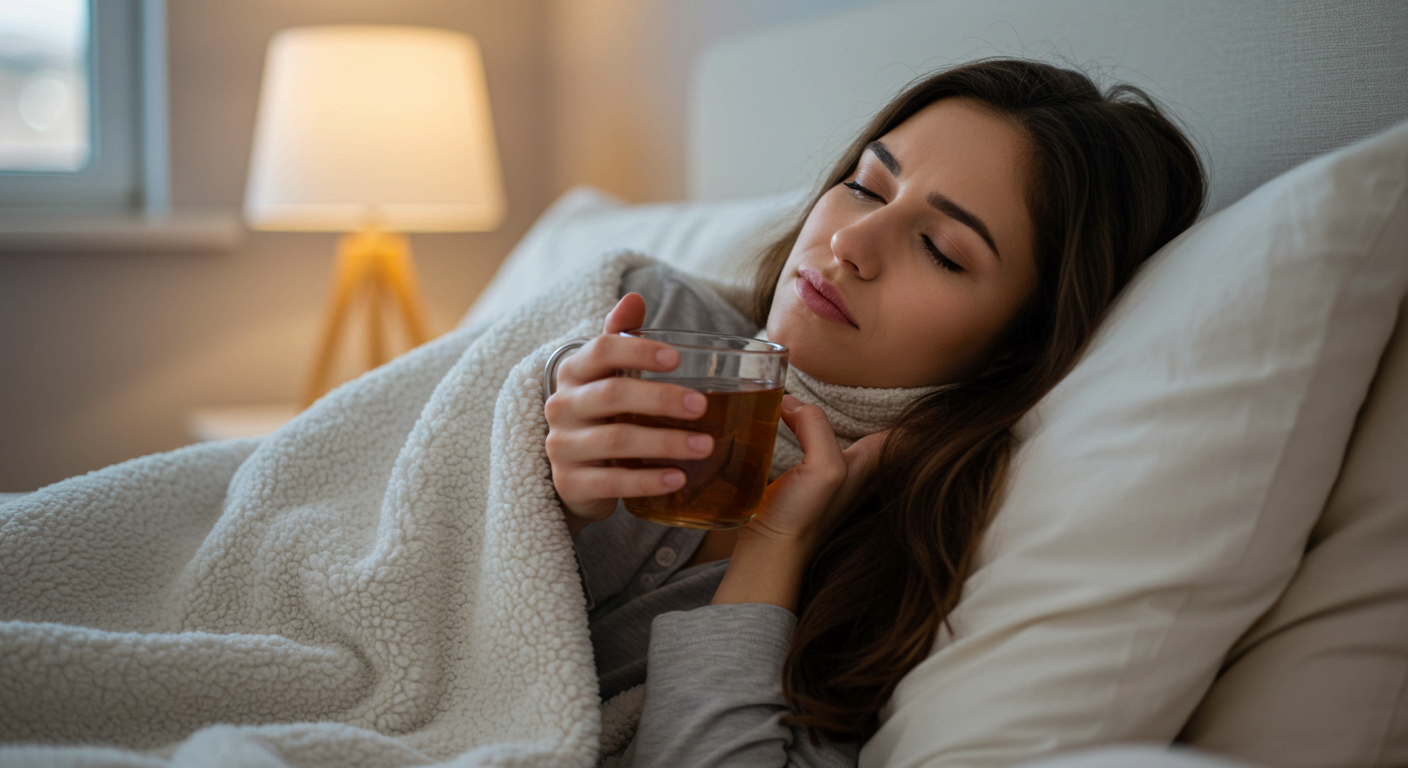인후염 치료&amp;#44; 충분한 수분 섭취가 기본