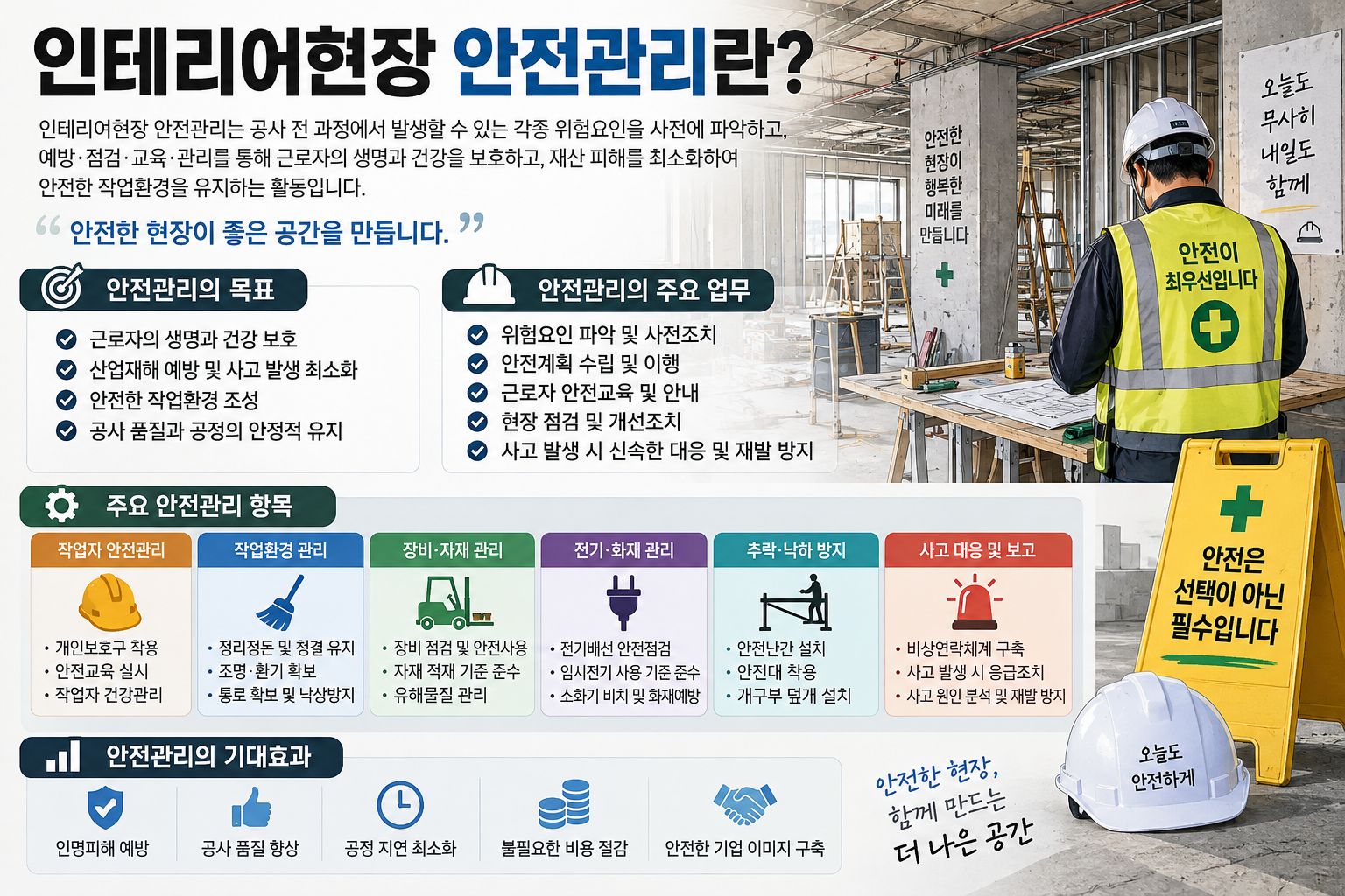인테리어현장 안전과리란