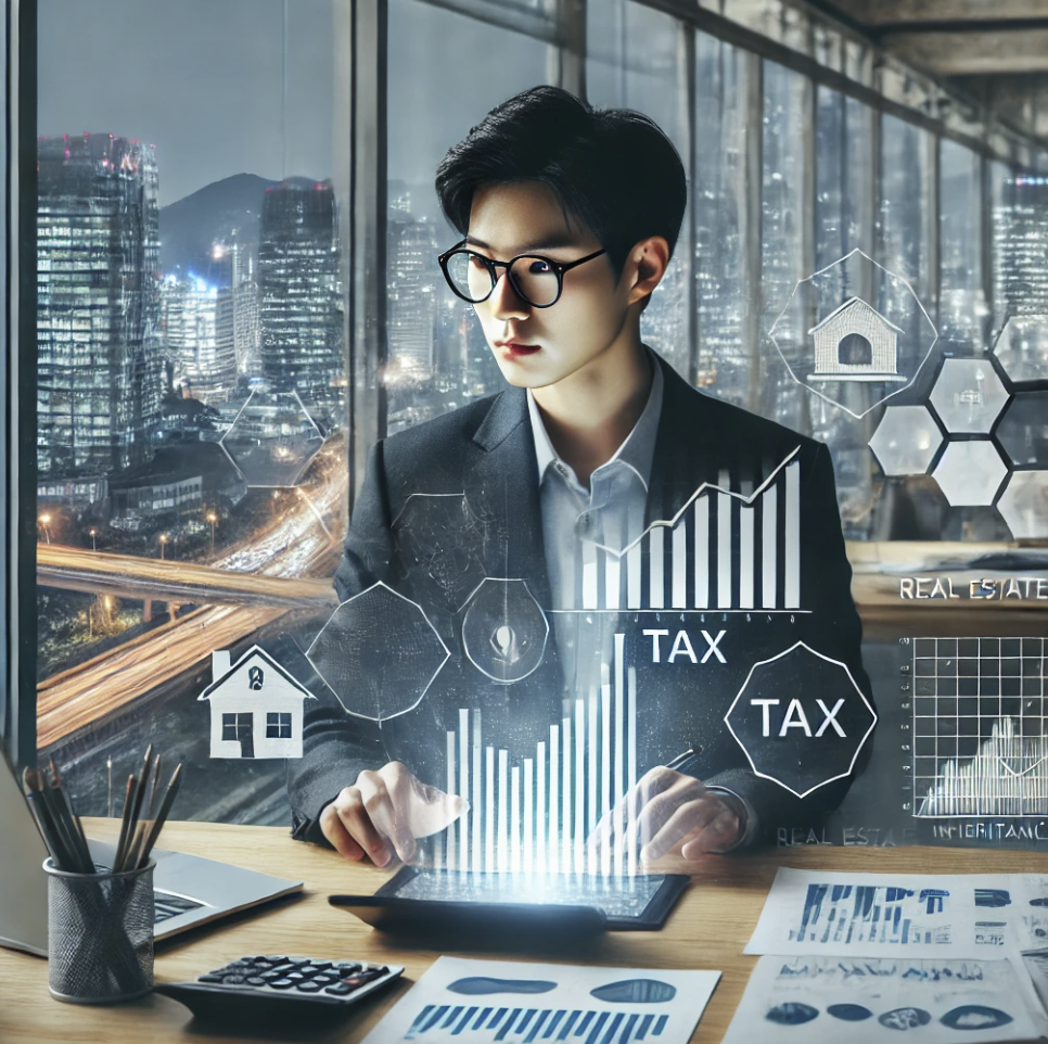 부동산 및 상속세 전략을 분석하는 직장인