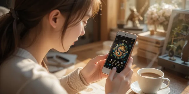 2025년 용띠 운세 스마트폰 확인