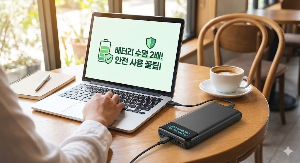 노트북 보조배터리로 충전하면서 써도 될까?