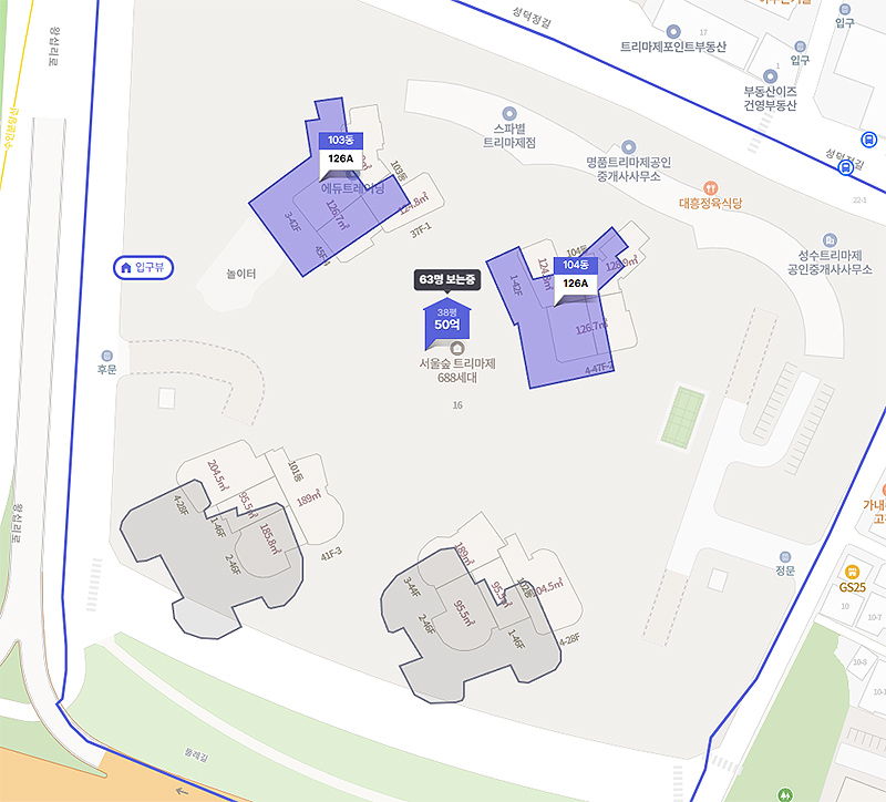 성동구 서울숲 트리마제 아파트 구경하기