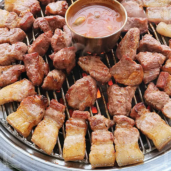 네모세모 제주 성산 일출봉 맛집 흑돼지 연탄불 구이 생고기 오마카세 맛있는 고기집
