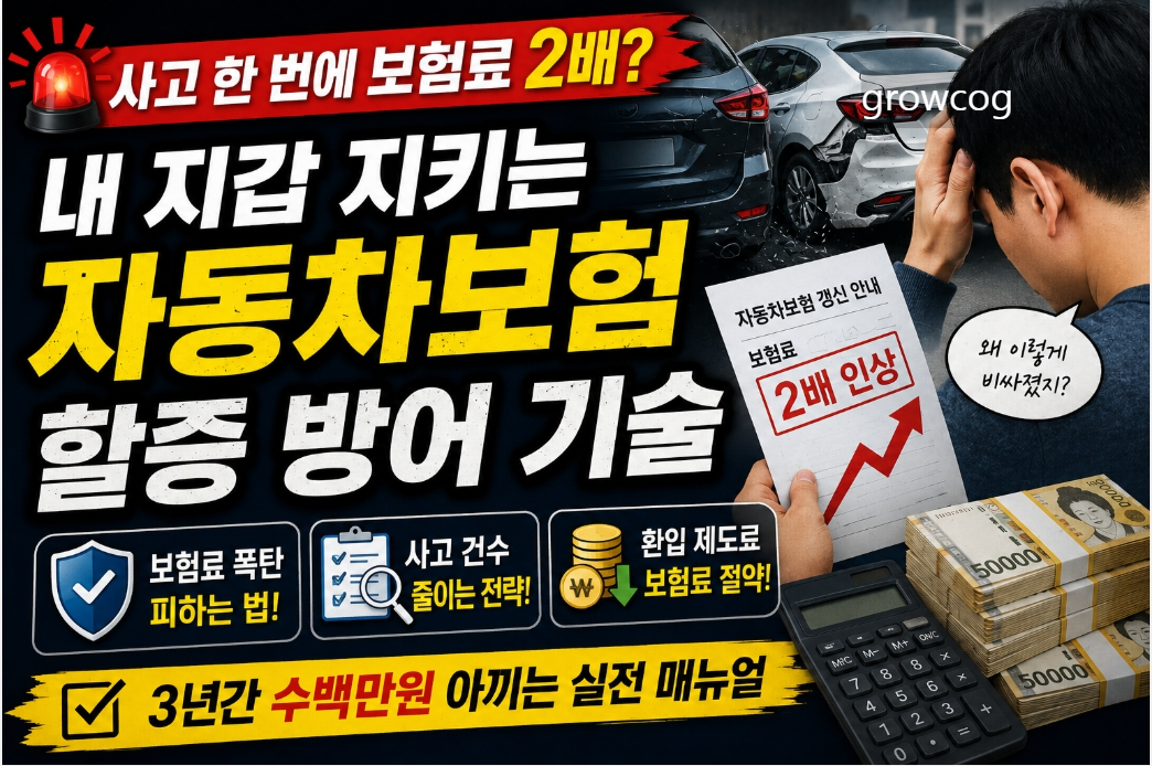"사고 한 번에 보험료 2배?" 내 지갑 지키는 자동차보험 할증 방어 기술
