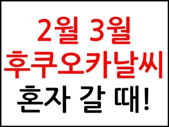 후쿠오카 날씨 지도 후쿠오카 여행 꿀팁 정리_21