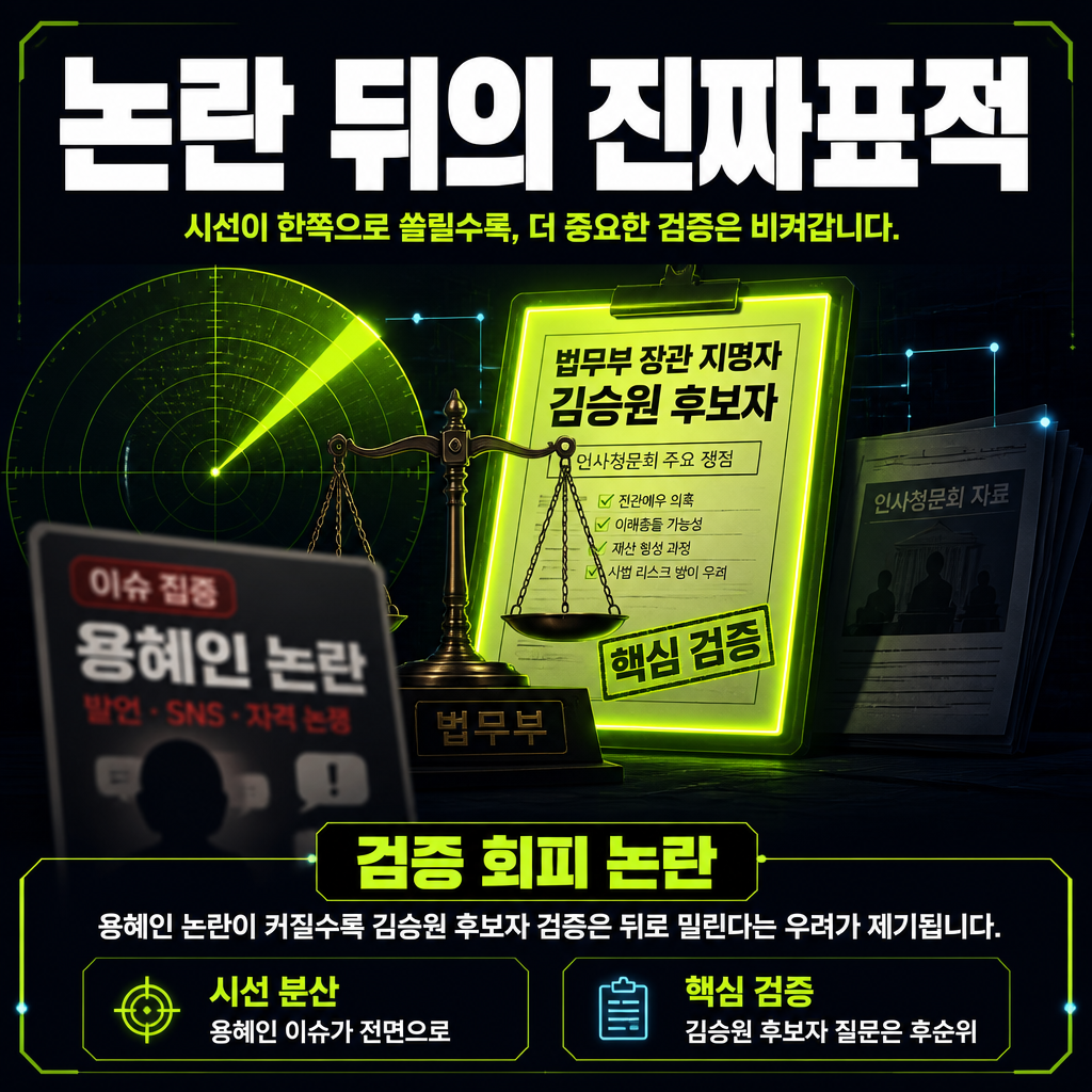 논란 뒤의 진짜표적