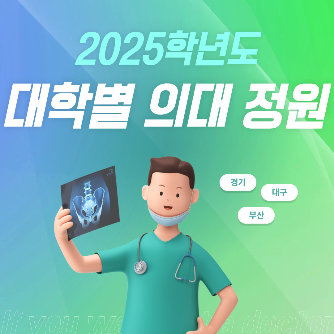 2025학년 의대 정원 대학별 배정 결과