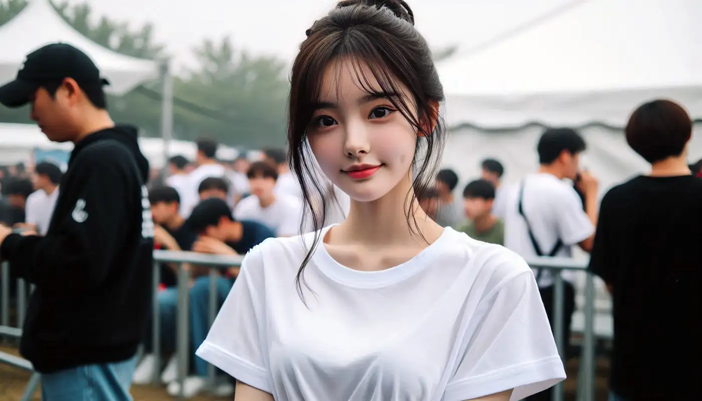 흠뻑쇼-티켓팅-꿀팁을-알아보는-여성의-모습