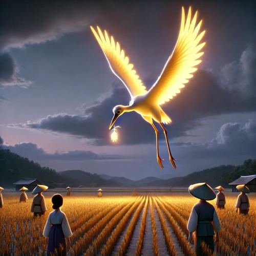 하늘에서 내려온 한 마리 학