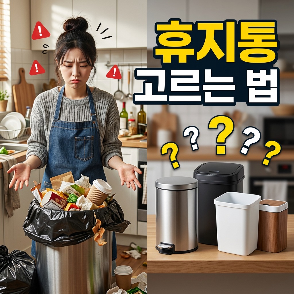 휴지통 고르는법 잘못된 사례