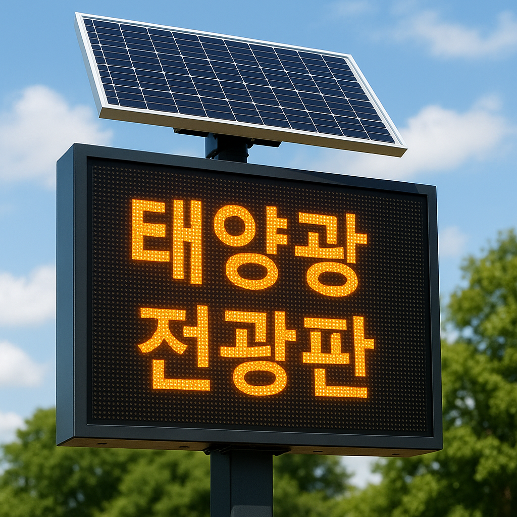 태양광 전광판 설치 가이드