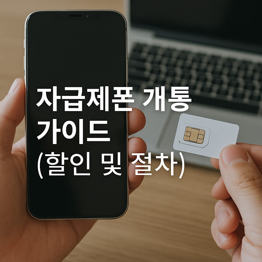 자급제폰 개통 가이드 (할인 및 절차)