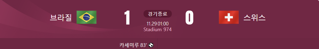 대한민국 대 가나 경기결과가 적힌 사진