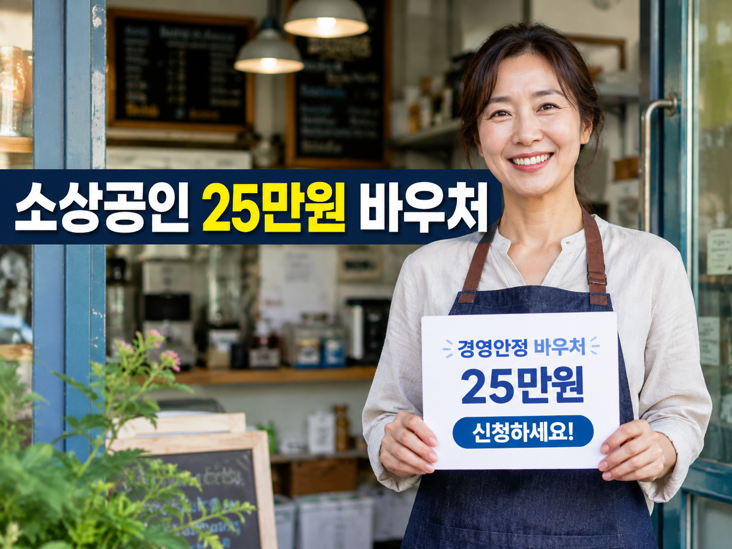 소상공인 25만원 바우처 홍보 이미지