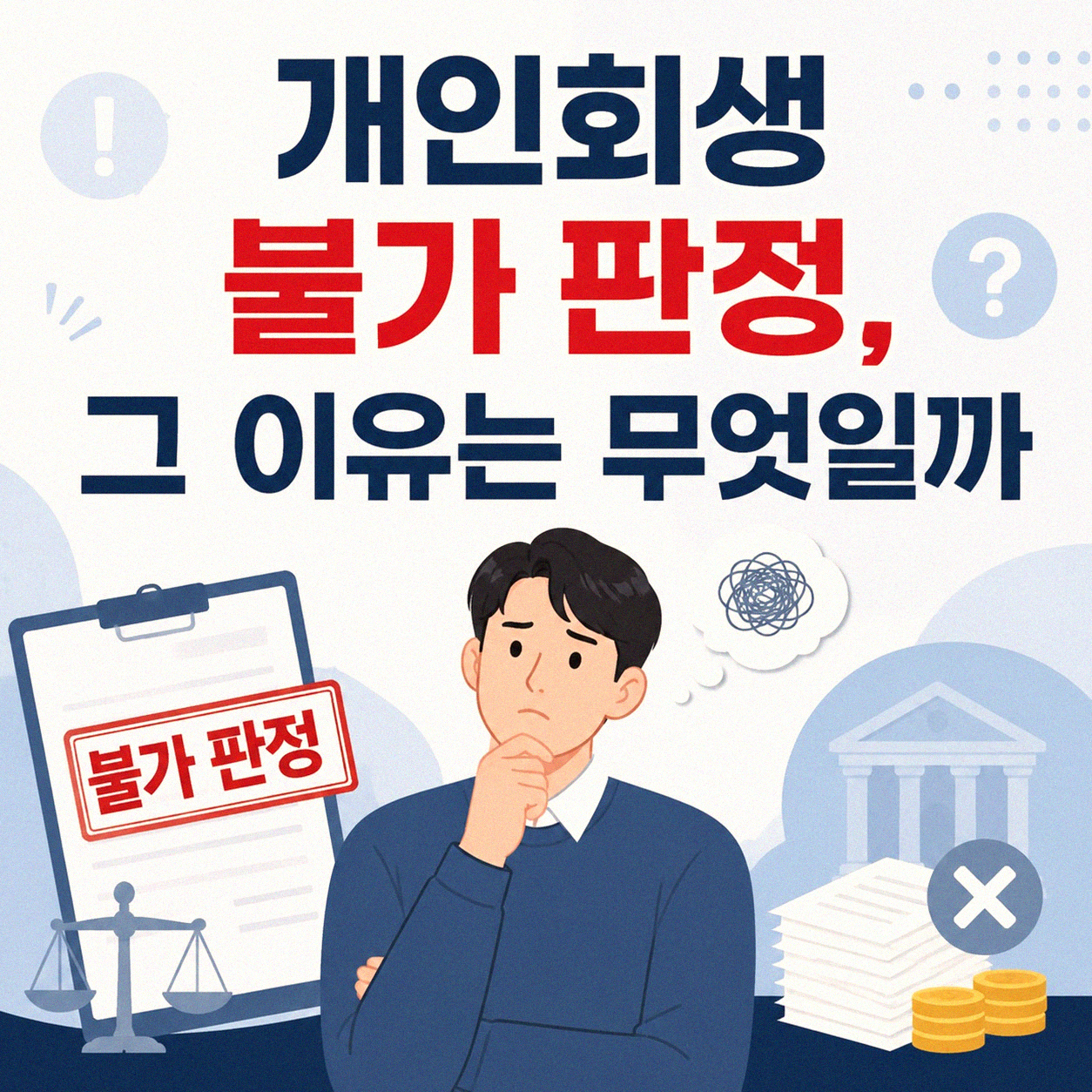 개인회생 신청이 어렵다는 판정을 받았다면