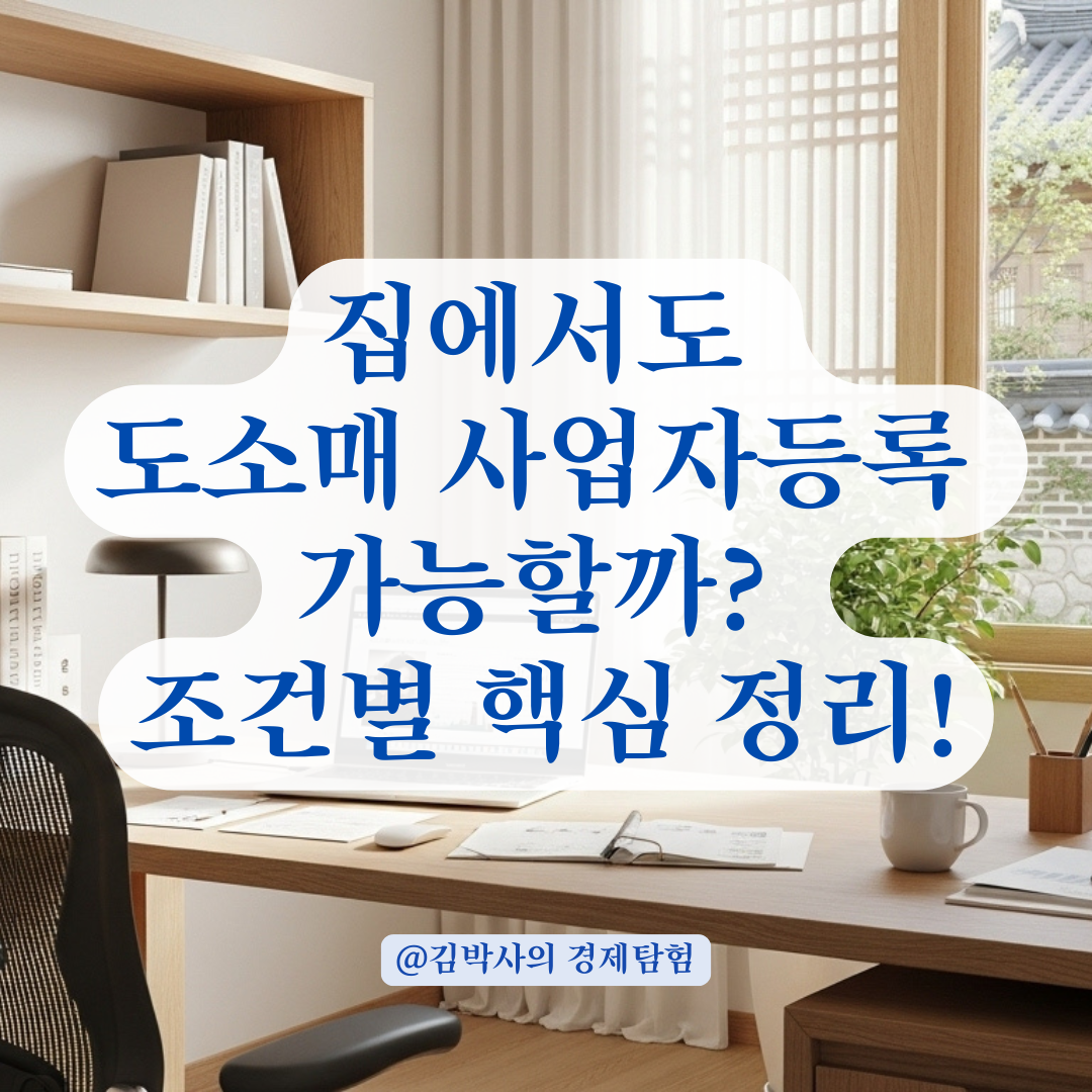 주거용 공간에서도 도소매 사업자등록 가능할까? 조건별로 정리해봤어요.