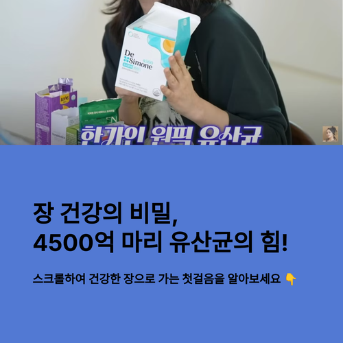 한가인 드시모네 4500 유산균