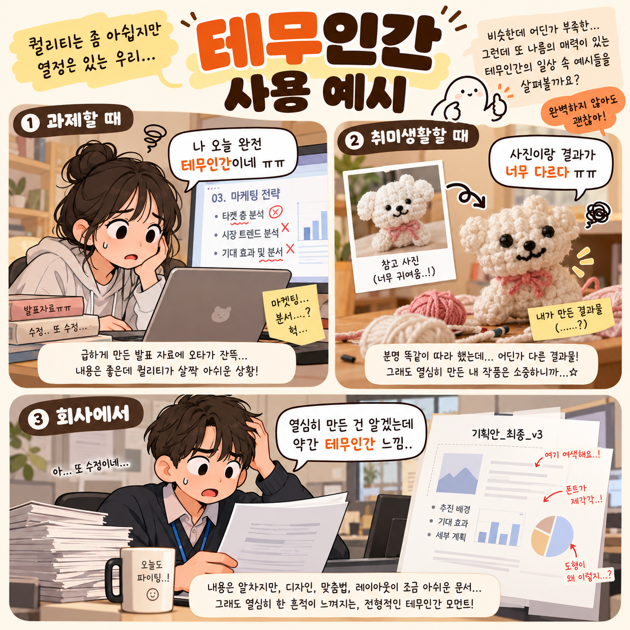 테무인간 뜻 유래