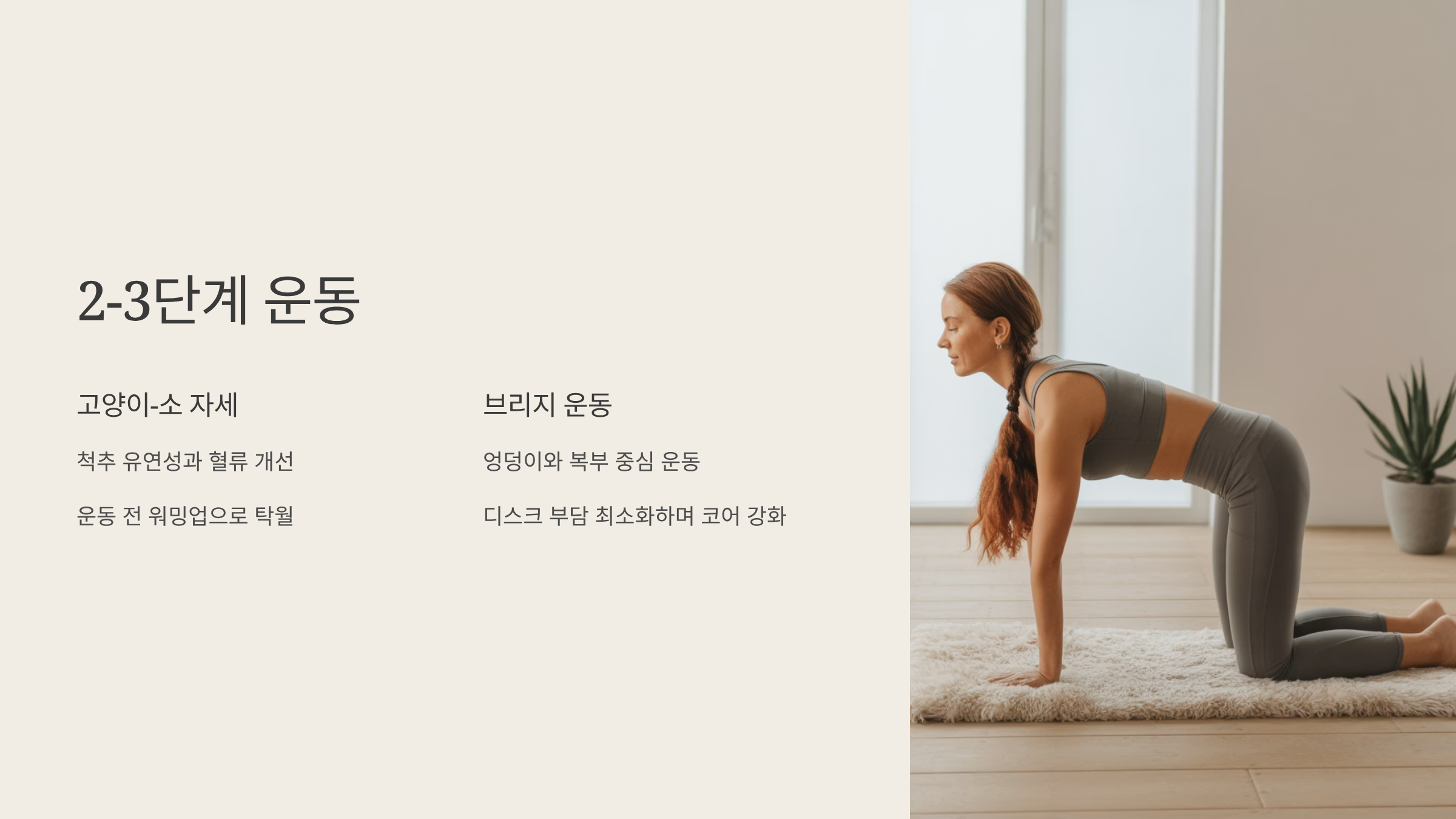 허리디스크에 효과적인 2,3단계 운동