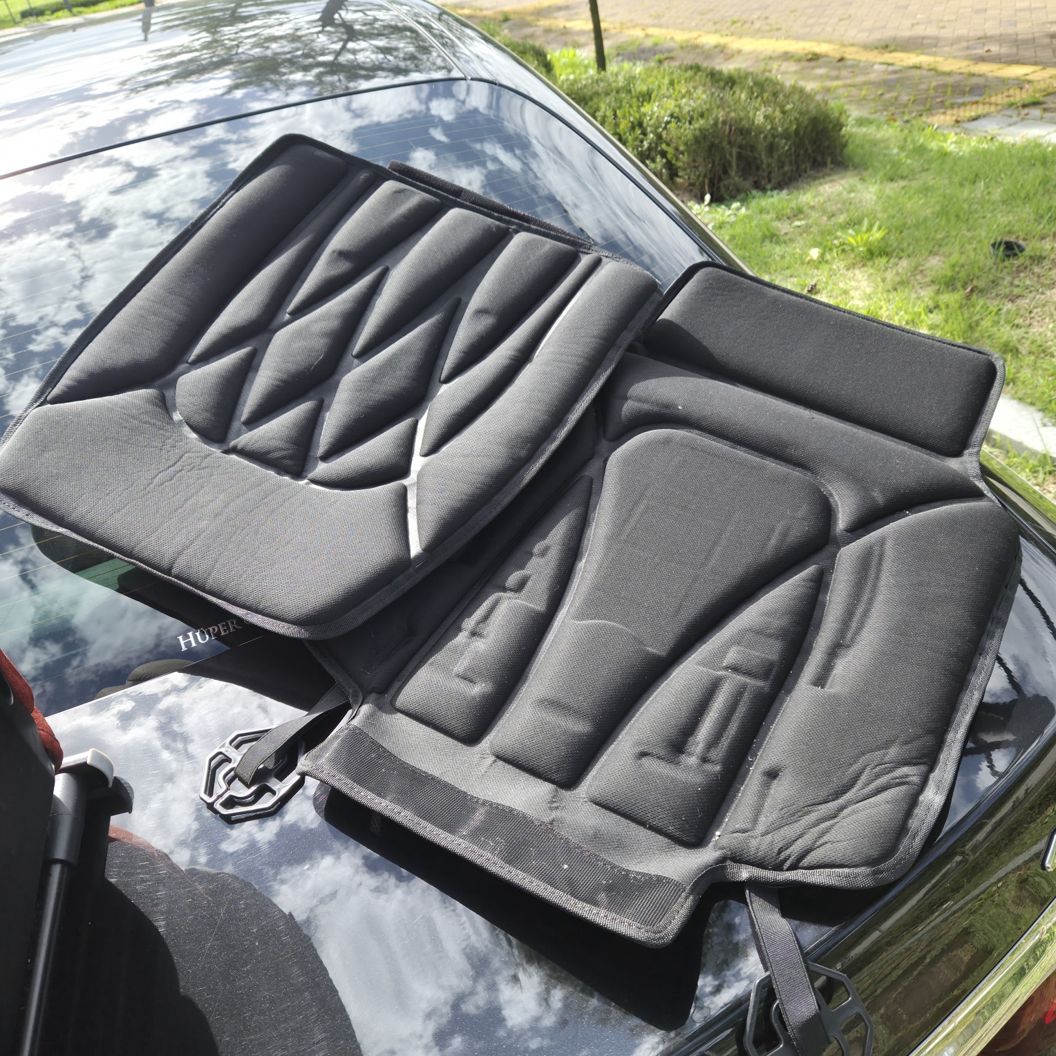 자동차용 카시트 보호매트 전체 펼친 모습