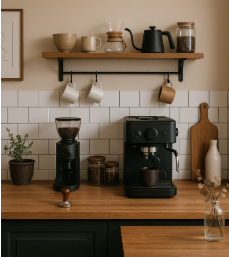 바리스타의 홈카페 인테리어, 작은 주방을 감각적인 카페로 바꾸는 법