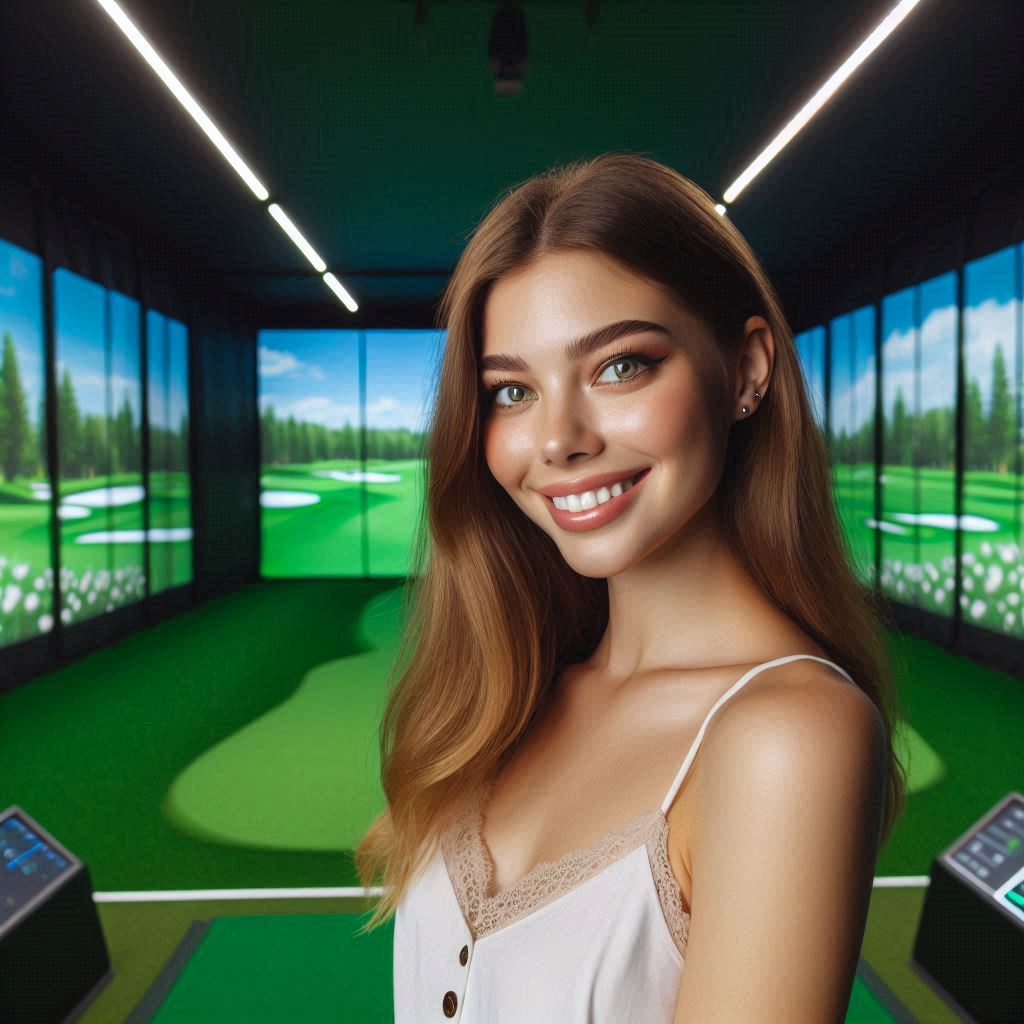 실내골프연습장 배경