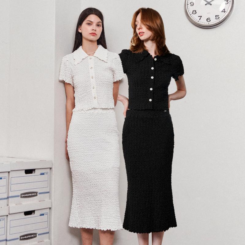 제너럴아이디어 썸머 링클 블라우스 세트 WH WBC2L55520SET