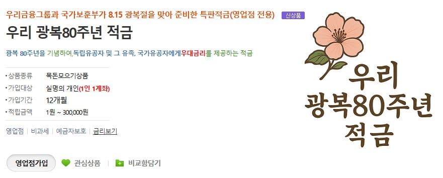 📌 815 적금이란? – 의미 있는 고금리 사회공헌 적금