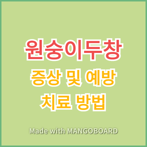 원숭이두창 증상 및 예방, 치료방법 썸네일