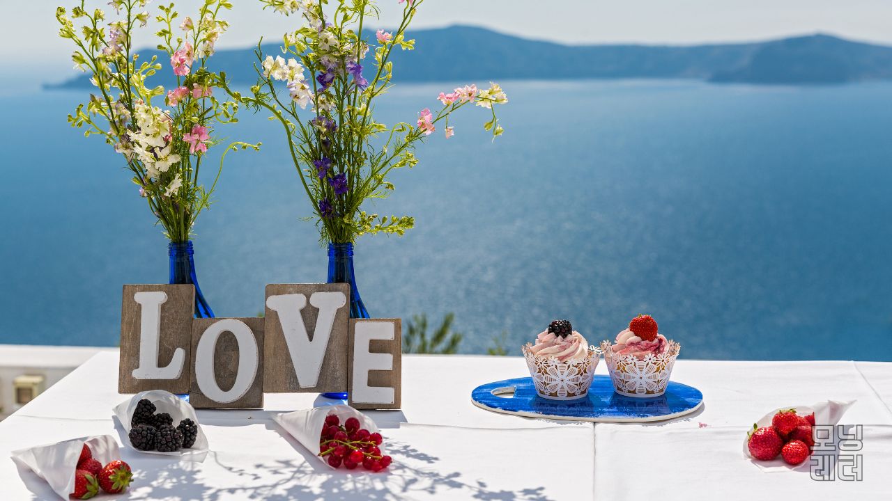 허니문 테이블 아이스크림